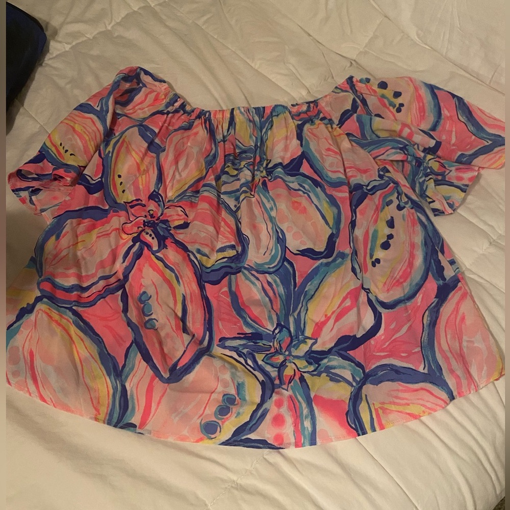 Lilly Pulitzer Colorful Abstract Top
